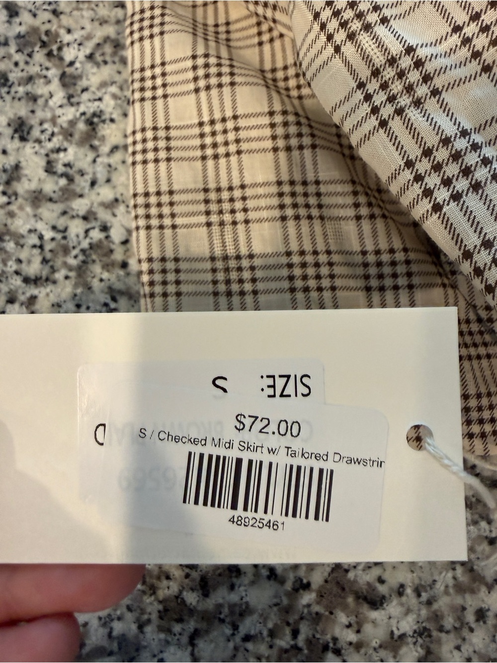 Drop waist checkered shirt - Picture 4 of 4